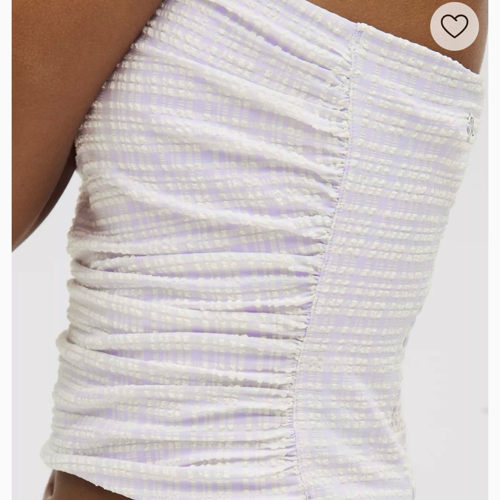 Lululemon Seersucker Check Strappy Tank Top XS/ NWT - Picture 2 of 6